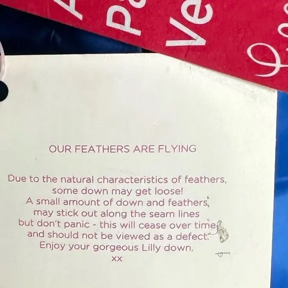 NWT Lilly Pulitzer Allie Packable Down Puffer Vest Brewster Blue Size XS - Picture 8 of 9